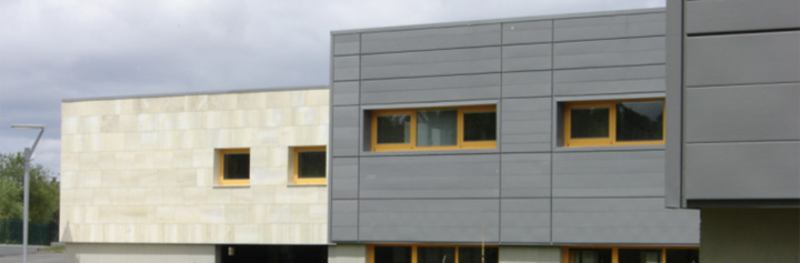 pre-patinated zinc façade